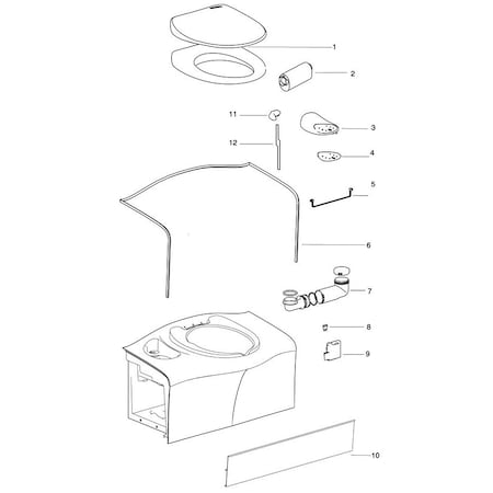 Thetford Thetford 32315 Waterfill Funnel with Cap for Cassette C402C RV Toilet 32315